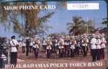 # BAHAMAS 2 Royal B.. Police Force Band $10 Gem   Tres Bon Etat - Bahama's