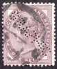 GREAT BRITAIN 1883 REGINA VITTORIA ANGOLI CON PERLE PERFIN "GRAPHIC" (CON 2 FORI IN MENO) - Perfored Stamps - Perforadas