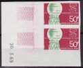 Niger Sc214 Imperf Pair, Non Dentele, ILO 50th Anniv - OIT