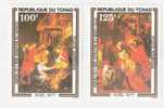 République Du TCHAD ,, 2 Timbres Yvert  PA N° 214/215" Adoration Des Bergers /Mages" De RUBENS ; NOEL 1977,neufs **; TB - Rubens