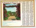 Almanach Des Ptt 1971oberthur  (departement 95 ) Bagatelle Harmonie - Groot Formaat: 1971-80