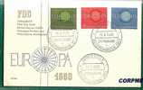 EUROPA-CEPT  - 1960 GERMANY FDC - Yvert # 210/212 - 1960