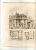 - VILLA  PAUL DE KOCK  . PLANS ET FACADES . A. FOURNIER ARCHI .. PLANCHE PARUE EN 1900 . - Architettura