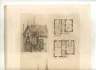 - VILLA ROTH ET ROMAND AU PARC ST MAUR. P. DENIS ARCHI .. PLANCHE PARUE EN 1900 . - Arquitectura