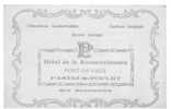 01 ) PONT DE VAUX, Hotel De La Renaissance, Pasteur Poulet, CARTE PUBLICITAIRE, Format 12 X 8 - Pont-de-Vaux