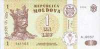 Moldova-1 Ley 1994 UNC - KING - Moldavië