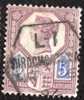 GRAN BRETAGNA - BREAT BRITAIN - 1887 Regina Vittoria 5 D - ANNULLO THROGMORTON.A ESAGONALE ANNO 1894 - Used Stamps