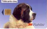 Télécarte - 5 Unités - 3M Fiabilité - Tirage 15000 Ex (Chien Saint-Bernard) - 5 Units