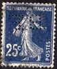 FRANCIA 1907 NR 140 Seminatrice 25 CENT AZZURRO  - PERFIN  "BF..." - Perfored Stamps - Used Stamps