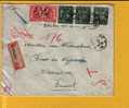 423+768 Op Aangetekende Brief Met Stempel EECLOO B (VK) - 1948 Exportación