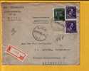 693+768 Op Aangetekende Brief Met Stempel LIER D (VK) - 1948 Exportation