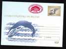 WHALE BALEINE- Hunting,entier Postal Stationery 179/2003,PMK BUCHAREST  2003 RED RARE. - Whales