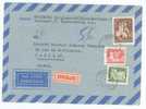 Lettre Exprès Par Avion 1962 Budapest / Paris - Postmark Collection