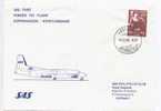 Denmark First SAS Flight Fokker F 27 Copenhagen - Kristiansand 16-12-1984 - Lettres & Documents