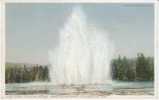 Great Fountain Geyser, Yellowstone Park USA, 'Phostint' Detroit Photographic Co. 1910 Vintage Postcard - USA National Parks