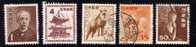 Japon 1952 N°Y.T. :   506 à 509 Et 511 Obl. - Used Stamps