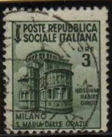 ITALY - 1943 R.S.I. - SOZIALIST REP. N. 511 - USED - LUXUS GESTEMPELT - Cv 80 Euro - Afgestempeld