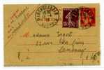 OBLITERATION MARCKOLSHEIM / ALSACE / SUR ENTIER POSTAL  TYPE PAIX / 1938 - Sonstige & Ohne Zuordnung