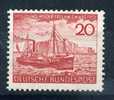 1952  GERMANY Restitution Of Heligoland Michel Cat. N° 152 Absolutely Perfect MNH ** - Schiffahrt