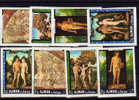 Ajman 1968, Tableaux D’Adam Et Eve, Dent+nd, PA.33** Mi 281/284** +Postfrich+Mint N.H. - Religious