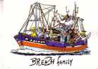 BATEAU De PECHE  -    BREZH FAMILY   -  Dessin Humoristique - Pêche