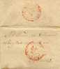 Carta Pre Filatelica  Figueras  (gerona) 1849, Fechador Baeza Y Llegada - ...-1850 Prephilately