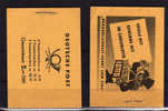 Allemagne Démocratique  1953, Carnet Avec Pub, N° 3 ++   La Paire Cote 26 E - Booklets