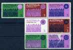 1971 AUSTRALIA  Christmas  Block Of 7 Setenant Yvert Cat. N° 450/56   MNH ** (some Defects) - Neufs