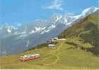 SAINT ST GERVAIS LES HOUCHES Haute Savoie Le Tramway Du Mont Blanc TMB Au Plateau De Bellevue 1978 Train Chemin De Fer - Les Houches