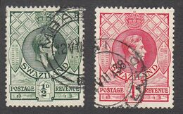 Swaziland 1938   1/2d & 1d    SG28  & SG29a   Used - Swaziland (1968-...)