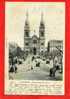 SAINT CHAMOND 1902 PLACE ET EGLISE NOTRE DAME CARTE PRECURSEUR EN BON ETAT - Saint Chamond