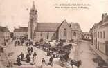 72 - MAROLLES LES BRAULTS,  UN JOUR DE MARCHE - PLACE DE L'EGLISE - Marolles-les-Braults