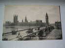 London. Westminster Bridge And Houses Of Parliament. - Westminster Abbey