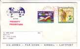 GOOD BRAZIL Postal Cover To ESTONIA 2001 - Good Stamped: Telecom; Mercosul - Lettres & Documents