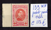 Croix-Rouge, Albert 1er, N° 133**   Postfris ++    Cote 113 € - 1914-1915 Croix-Rouge