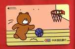 Japan Japon  Telefonkarte Télécarte Phonecard Telefoonkaart  Basketball  CHUO  Bär Bear Ours - BD