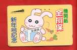 Japan Japon  Telefonkarte Télécarte Phonecard Telefoonkaart  -   Rabbit  Hase  Kaninchen  Lapin - Conejos