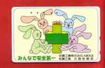 Japan Japon  Telefonkarte Télécarte Phonecard Telefoonkaart  -   Rabbit  Hase  Kaninchen  Lapin - Conejos