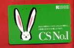 Japan Japon  Telefonkarte Télécarte Phonecard Telefoonkaart -  Rabbit  Hase  Kaninchen  Lapin - Conejos