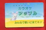 Japan Japon  Telefonkarte Télécarte Phonecard Telefoonkaart -  Rabbit  Hase  Kaninchen  Lapin - Lapins