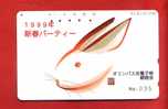 Japan Japon  Telefonkarte Télécarte Phonecard Telefoonkaart -  Rabbit  Hase  Kaninchen  Lapin - Conejos