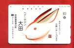 Japan Japon  Telefonkarte Télécarte Phonecard Telefoonkaart -  Rabbit  Hase  Kaninchen  Lapin - Conejos