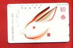 Japan Japon  Telefonkarte Télécarte Phonecard Telefoonkaart -  Rabbit  Hase  Kaninchen  Lapin - Conejos