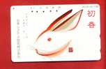 Japan Japon  Telefonkarte Télécarte Phonecard Telefoonkaart -  Rabbit  Hase  Kaninchen  Lapin - Lapins