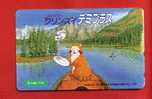 Japan Japon  Telefonkarte Télécarte Phonecard Telefoonkaart -  Anime Manga Animate  Raccoon Rascal Bär Bear Ours - Comics