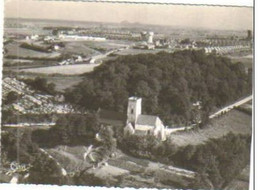 HOUDAIN   Vue Aérienne  église St Jean Batiste  (carte Recoupé Légèrement Sur La Gauche) - Houdain