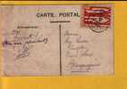 258 (ORVAL) Op Kaart Met Cirkelstempel BOURLERS (cote 75 Euro ) - Lettres & Documents