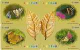 PUZZLE DE 4 TARJETAS DE CHINA DE UNA MARIPOSA   (BUTTERFLAY) - Puzzle