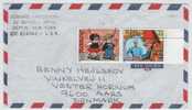 USA Air Mail Cover Sent To Denmark 11-12-1996 - Brieven En Documenten