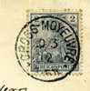 OBLITERATION GROSS-MOYEUVRE / MOYEUVRE GRANDE / 1902 / TARIF CARTE POSTALE 2 PF / SUR CARTE ALLEMANDE DE BERLIN - Other & Unclassified